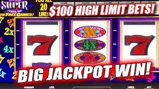 $100 BETS SUPER TIMES PAY ⋆ Slots ⋆ BIG JAKCPOT HIGH LIMIT SLOT MACHINE HANDPAY