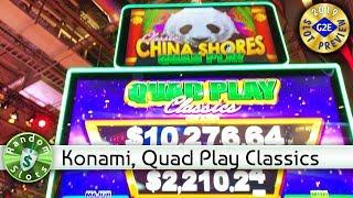 Quad Play Classics China Shores  slot machine preview, Konami, #G2E2019