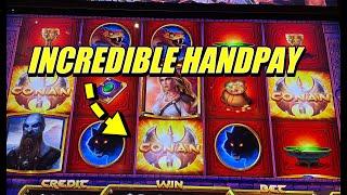 ⋆ Slots ⋆️ Amazing SUPER FUN Handpay on Conan Slot + BIG WINS! ⋆ Slots ⋆️