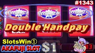 Slots Win ① Jackpot Handpays CRYSTAL STAR DELUXE SLOT Max Bet $45 YAAMAVA casino 赤富士スロット ダブルでジャックポット