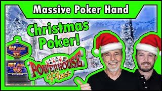MASSIVE Christmas Poker Hand • The Jackpot Gents