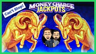 This SLOT Would Not STOP Giving Us BONUSES! Money Charge Jackpots Golden Ram
