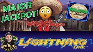 $0.50 BET $1000 MAJOR! WILD CHUCO Lightning Link Slot Machine BONUS!