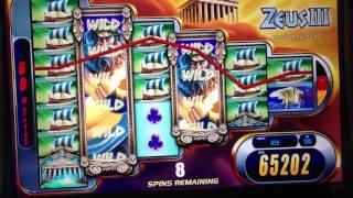 ZEUS III slot machine Bonus Win!