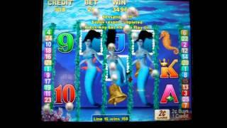 Magic Mermaid 24 Spins Re-Trigger Bonus - 2c Aristocrat Video Slots