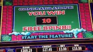 Mystical Mermaid slot machine £3 free spin bonus round