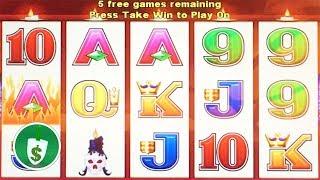 Wicken Winnings II slot machine, bonus, Flaming Ace Clue