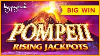 SURPRISE WIN! Pompeii Rising Jackpots Slot - BIG WIN BONUS!