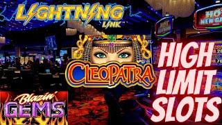 Playing Lightning Link , Cleopatra 2 & 3 Reel Slot Machines In High Limit Room | SE-6 | EP-18