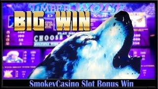 TIMBERWOLF Slot Machine BIG WIN ~ Battery Dying Blurry Video