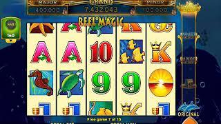 DOLPHIN TREASURE GOLD Video Slot Casino Game with a FREE SPIN BONUS