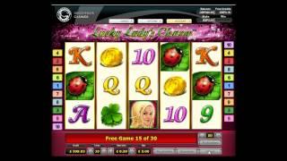 Lucky Lady's Charm slot feature + retrigger £2 spins