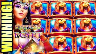 WILDS! WILDS! WILDS!! 4 BONUS SYMBOLS! NEW MISTRESS OF EGYPT GRAND Slot Machine Bonus (IGT)