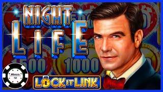 •HIGH LIMIT Lock It Link Night Life •$25 MAX BET BONUS ROUNDS •HUGE WINNING SESSIONS Slot Machine
