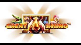 MAJOR JACKPOT on Great Rhino BIG WIN!! Casino Games from our LIVE stream