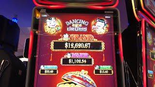 Dancing Drums Live - $500 Double or Nothing with Max Bet $8.80
