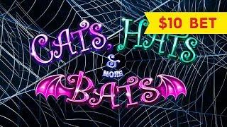 Lock It Link Cats, Hats and More Bats Slot - GREAT SESSION, ALL BONUS FEATURES!