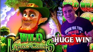 •MASSIVE WIN• On Wonder 4 Spinning Fortunes WIld Lepre'Coins Slot Machine - Max Bet Super Free Games