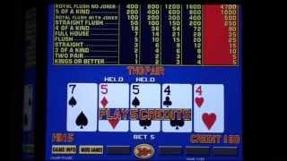 Game King Video Poker $20 Challenge - 10 Cent Denomination