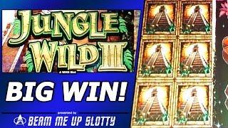 Jungle Wild III Slot Bonus - Free Spins, Big Win!  Nickel-Denomination