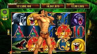 TARZAN LORD OF THE JUNGLE Video Slot Casino Game with a FREE SPIN BONUS