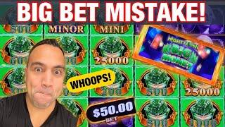 •$50 ACCIDENTAL BET MIGHTY CASH JACKPOT | MY MOST SHOCKING WIN!! •