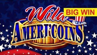 Wild Ameri'Coins Slot - BIG WIN BONUS - BACKUP SPIN SUCCESS!
