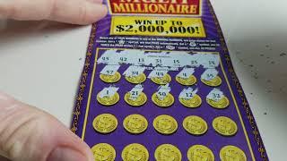 HUNG OVER!  MULTI MILLIONAIRE $20 ILLINOIS LOTTERY SCRATCH OFF TICKET