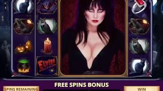 ELVIRA: MISTRESS OF THE DARK Video Slot Game Casino with an ELVIRA FREE SPIN BONUS