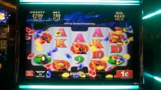 Slot bonus win on Inca Cash at Parx Casino.
