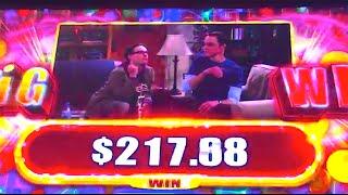 BIG WIN!!!! "THE BIG BANG THEORY" (MAX BET!!) - Slot Machine Bonus Win Videos