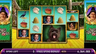 THE WIZARD OF OZ: FOLLOW THE YELLOW BRICK ROAD Video Slot Casino Game with a FREE SPIN BONUS