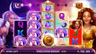DUELING DEITIES Video Slot Casino Game with a SUN VS MOON FREE SPIN BONUS