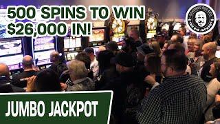 $26,000 SLOT GROUP PULL! • 500 SPINS TO WIN @ Foxwoods Casino