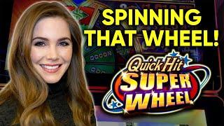 A Lot Of BONUSES! Quick Hit Superwheel Slot Machine!