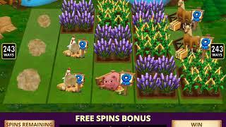 FARMVILLE 2 Video Slot Game with a WATER WELL FREE SPIN BONUS