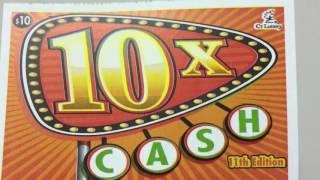 Connecticut lottery 10X the Cash series scratch ticket