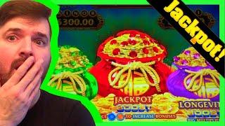 I GOT THE 3 GOLD BAG BONUS (MEGA) On The NEW Fu Dai Lian Lian Peacock Slot Machine!