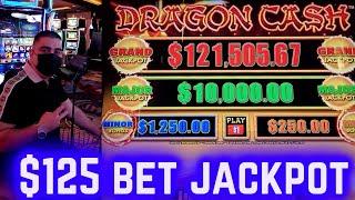 $125 A Spin Dragon Cash Slot BIG HANDPAY JACKPOT | Las Vegas Casinos Jackpot Winners ! PART-1