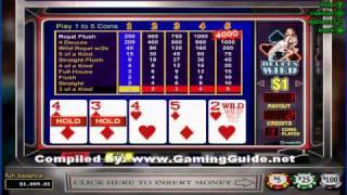 Deuces Wild 1 Hand Video Poker