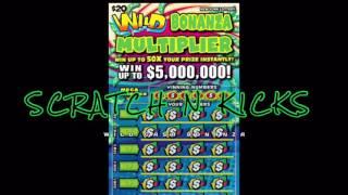 $20 Wild Bonanza Multiplier Scratch off ticket, NY Lottery