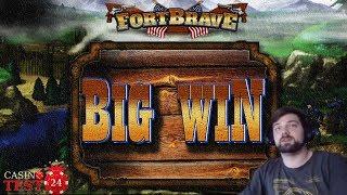 BIG WIN on Fort Brave - Bally Wulff Slot - 1€ BET!