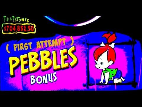 WMS - Flintstones : Pebbles Bonus - ( First Attempt)  on a $1.80 bet