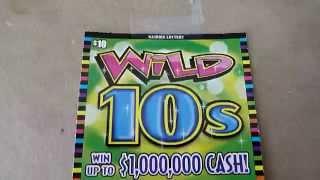Wild 10s - $10 Instant Lottery Ticket Scratchcard Video