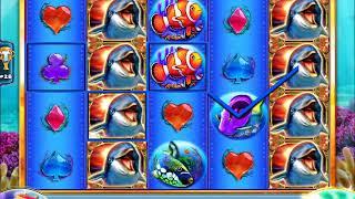 DASHING DOLPHINS Video Slot Casino Game with a "BIG WIN" FREE SPIN BONUS