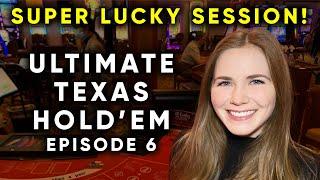 EPIC Ultimate Texas Hold'em Session! Max Bets! Big Hands! $1200 Buy In! Episode 6