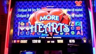 More Hearts slot machine bonus win at Sugar House Casino