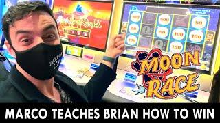 ⋆ Slots ⋆ Marco teaches Brian How to WIN on Slots!