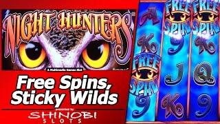 Night Hunters Slot - Free Spins, Nice Win with Locked Wilds