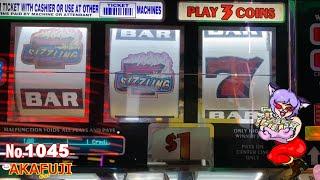 BANKROLL $500 (2/5)⋆ Slots ⋆ SIZZLING SEVENS, Old school slot machine @San Manuel 赤富士スロット 軍資金$500 ②
